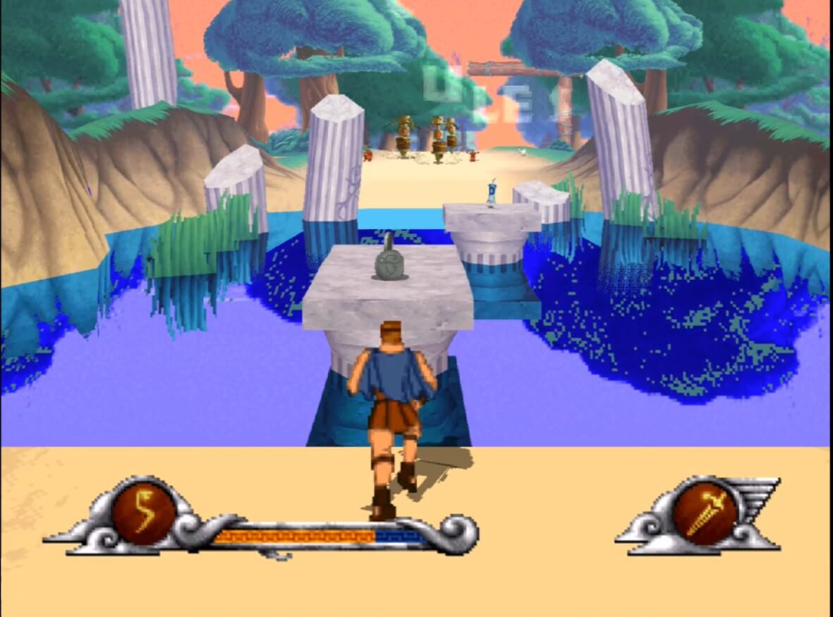 Disney's Hercules - геймплей игры на PlayStation